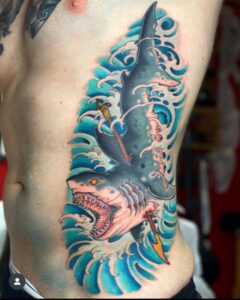 tatouage requin